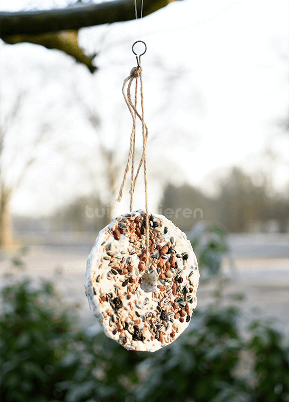 Bird disc vetblok met vogelvoer
