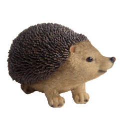Tuinbeeldje van een egel.