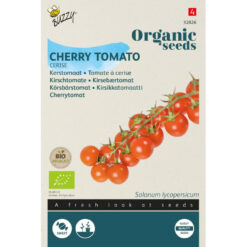 Snoeptomaatjes zaaien met de buzzy organic kerstomaat.