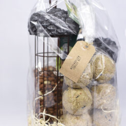 Vogelfutter und Futtersilo Geschenk.