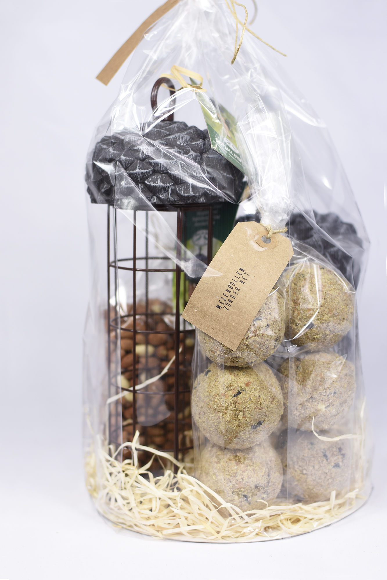 Vogelfutter und Futtersilo Geschenk.