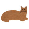 Kokos deurmat in de vorm van een kat.