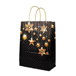 Zwart en feestelijk cadeautasje kerst.