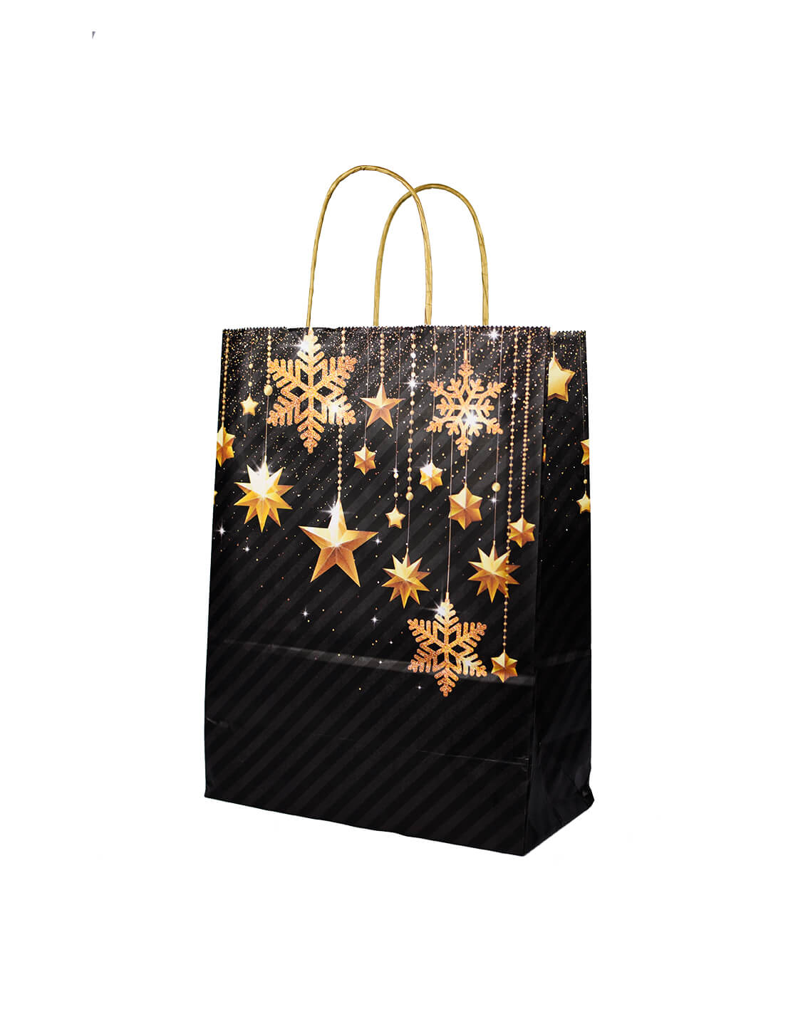 Zwart en feestelijk cadeautasje kerst.