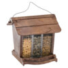Voedersilo met houtprint van gerecycled kunststof.