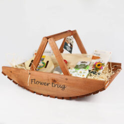 Gefüllter Blumenkorb Geschenk
