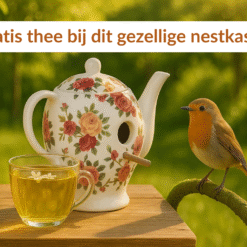 Alternative view of Teekanne Nistkasten mit Blumendruck