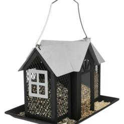 Schwarzes Futtersilo Villa für verschiedene Arten von Vogelfutter