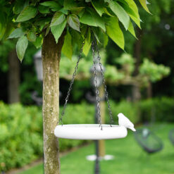 Vogelschaal hangend wit