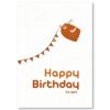 Geburtstagskarte Happy Birthday mit Vögeln.