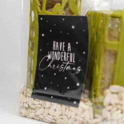 Schön verpacktes Weihnachtspaket für 2024 für Gartenvögel.