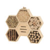 Groot Hexagon insectenhotel wandmodel.