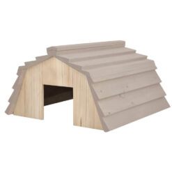 Igelhaus aus Holz.