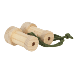 Fernglas für Kinder aus Holz.