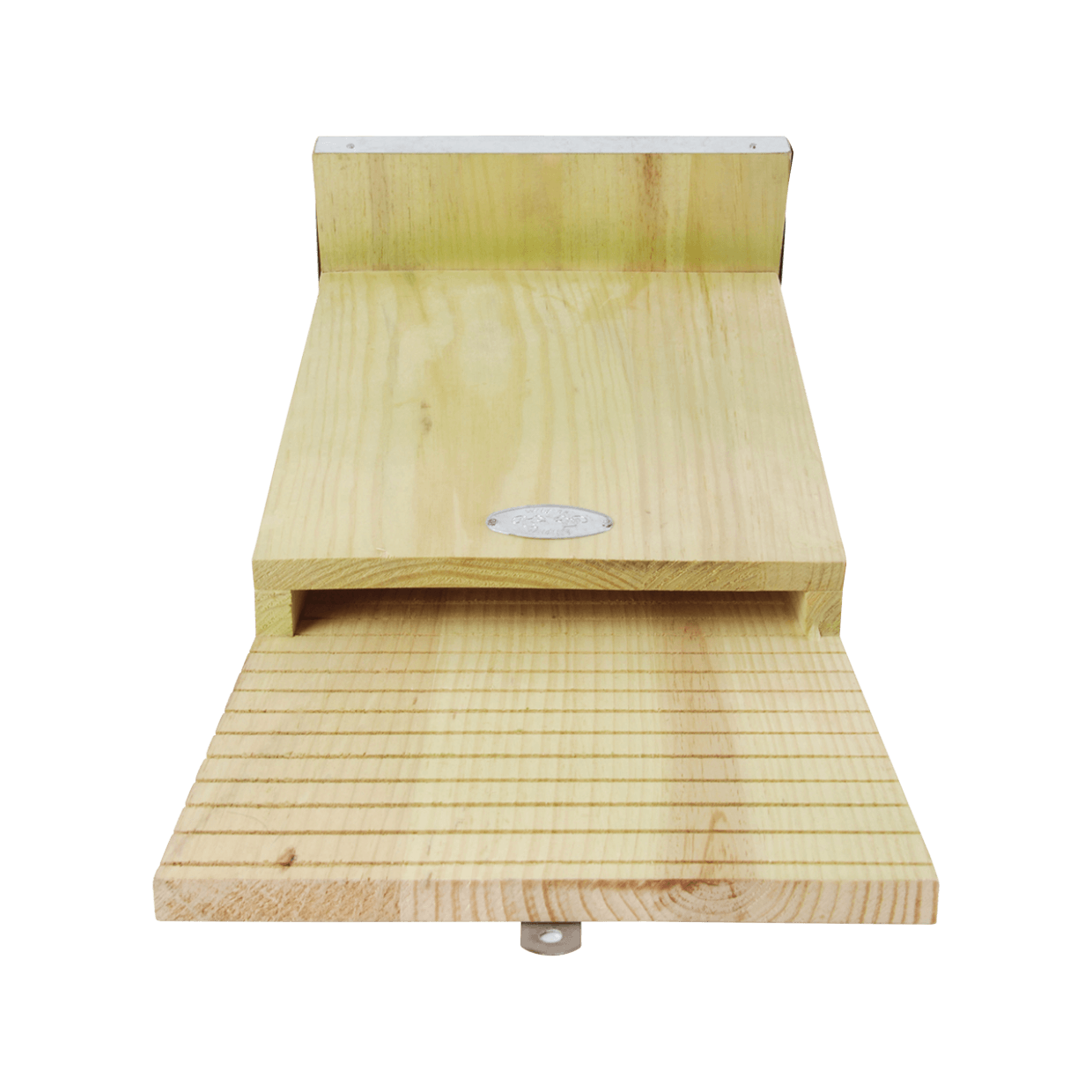 Fledermauskasten aus Holz mit Zinkdach.