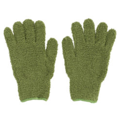 Zachte handschoen voor het afstoffen van kamerplanten.