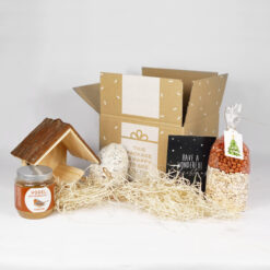 Kerstcadeau vogelvoer in doos