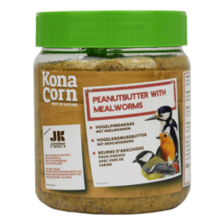 Konacorn vogelpindakaas met meelwormen grote pot 550 gram