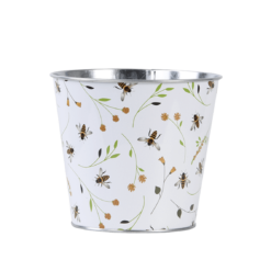 Leuke bloempot bijenprint