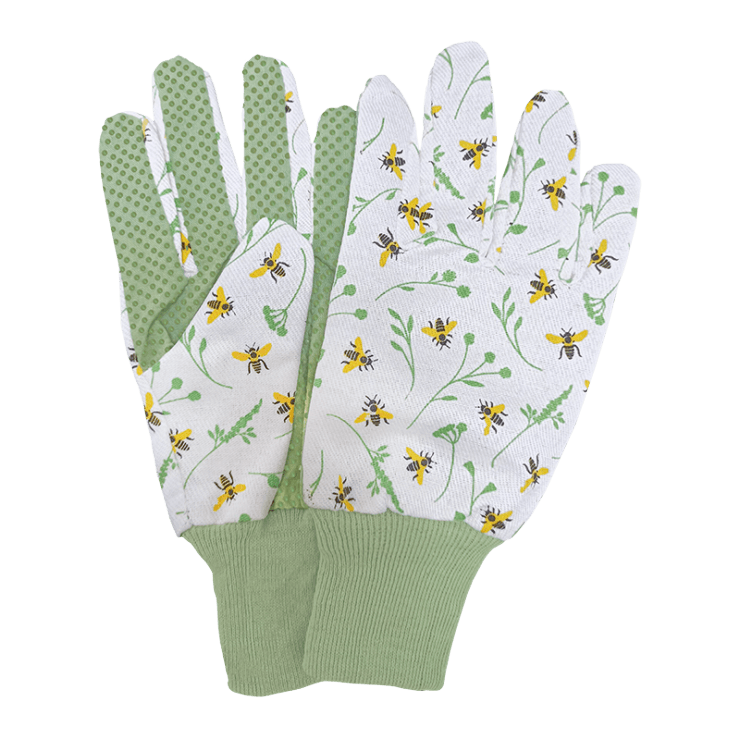 Gartenhandschuhe mit Bienenmuster