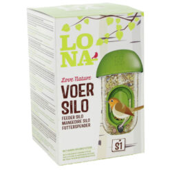 Lona voersilo voor vogels in doos.