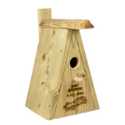 Formel 1 Geschenktipp Vogelhaus mit Text, bitte nicht stören, ich beobachte Max.