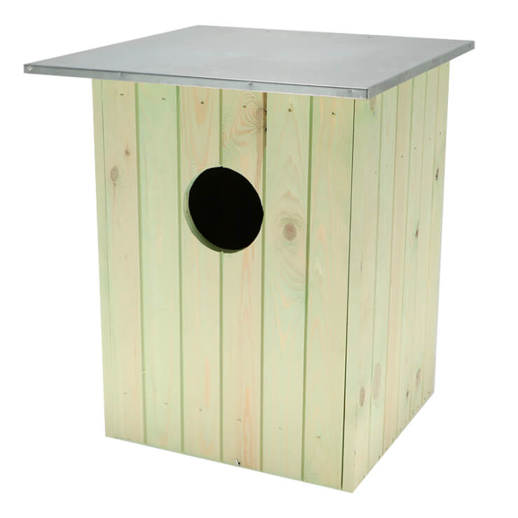 Nestkast voor bosuilen.