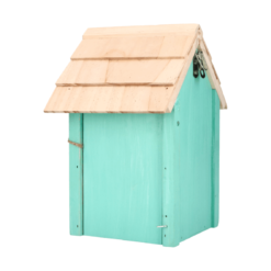 Vogelhaus aqua blau Strandhaus