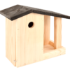 Vogelhaus und Futterstelle in einem