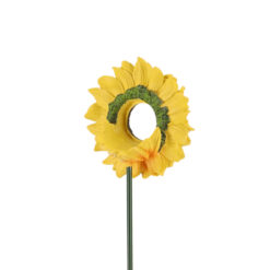 Pindakaashuisje in de vorm van een zonnebloem.