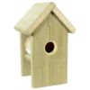 Erdnussbutterhaus mit Spitzdach für kleine Vögel