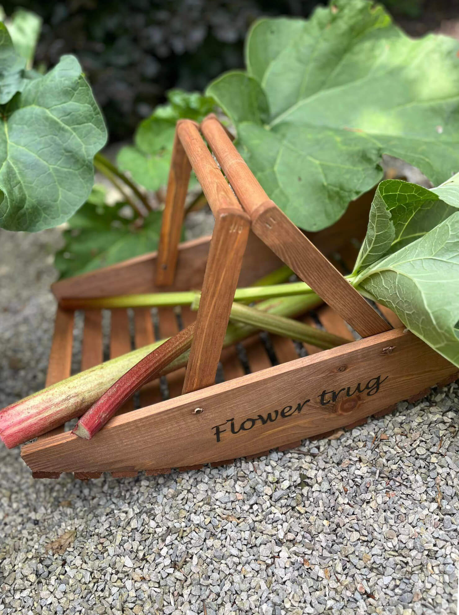 Blumenpflückkorb Holz – Bild 2
