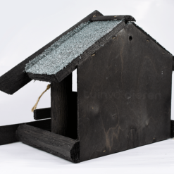 Vogelfutterhaus aus Holz für die Wandmontage