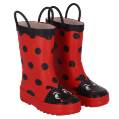 Leuke regenlaarsjes voor kinderen met lieveheersbeestje.