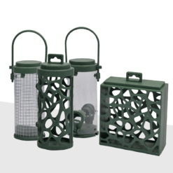 Gerecyclede voerdispensers voor vogels