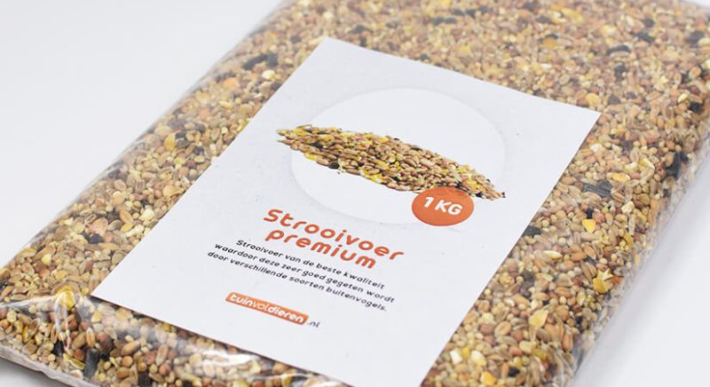 Strooivoer voor vogels.