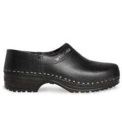 Schwarze Gartenclogs von Strovel mit geschlossenem Absatz
