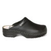 Schwarzer Strovel Gartenclog mit offenem Absatz