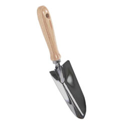 Sterkt en duurzaam tuinschepje van hout en staal.