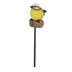 Beeldje tuinvogel op stok - 83 cm - Afbeelding 3