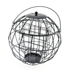 Vetblokhouder met bescherpkamp voor kleine vogels bol.