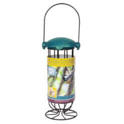 Blauw vetbolhouder voor vogels.
