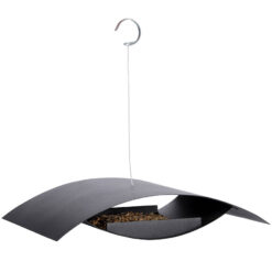 Zwarte moderne voedertafel voor vogels