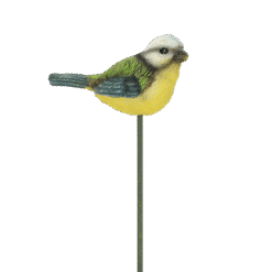Beeldje tuinvogel op stok - 40 cm - Afbeelding 3