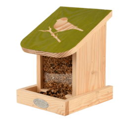 Voederhuis voor aan de muur voor vogelvoer.