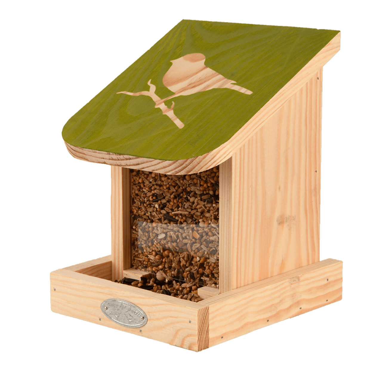 Voederhuis voor aan de muur voor vogelvoer.