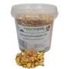 Vogelmüsli mit Mehlwürmern.