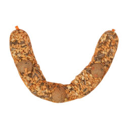 Vogelslinger met pinda's en mezenbollen.