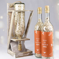 Vogelfutter-Geschenk für Großeltern.