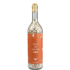 Wijnfles voor de liefste opa cadeau.